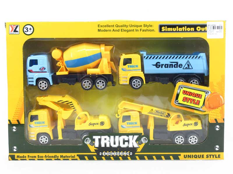 Friction Construction Truck(4in1) toys