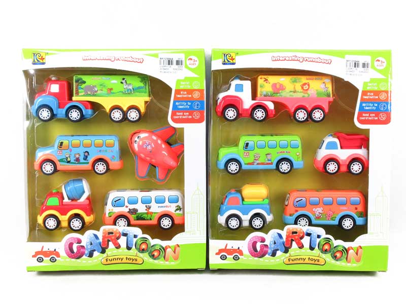 Friction Car & Pull Back(5in1) toys