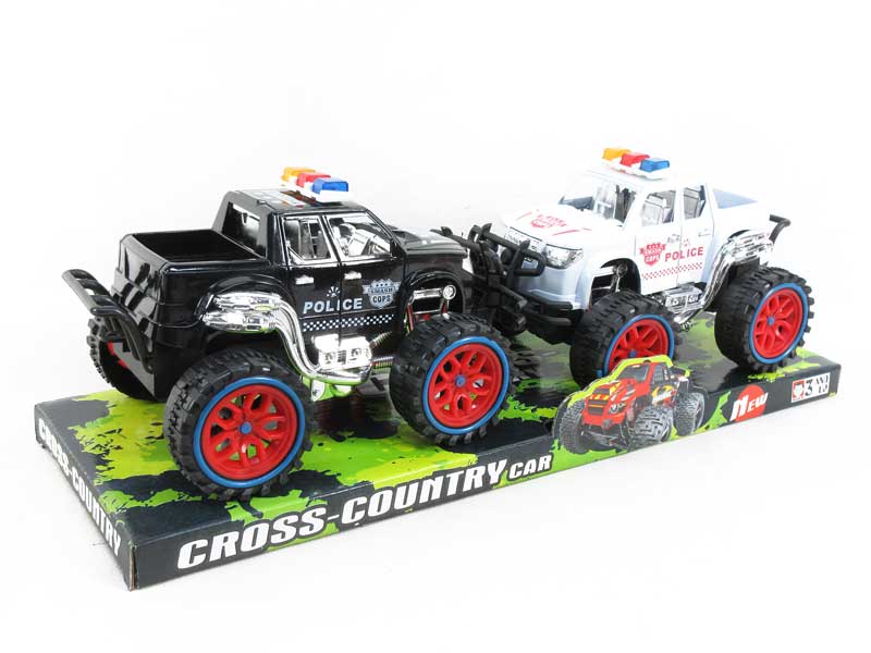 Friction Cross-Country Police Car(2in1) toys