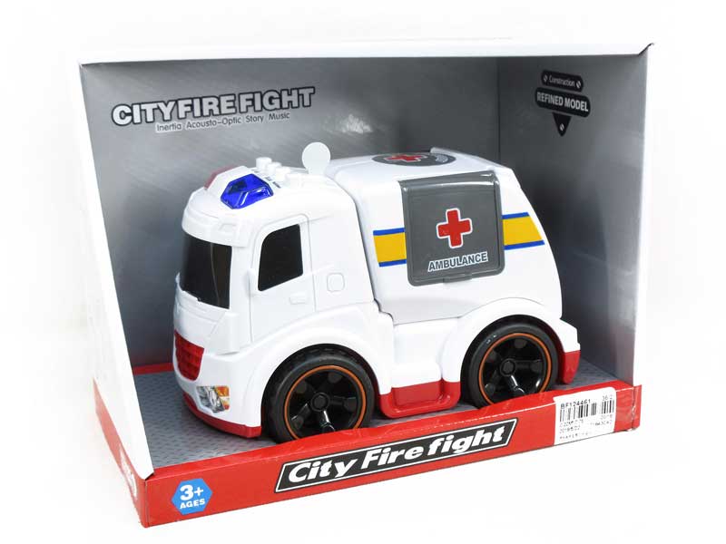 Friction Ambulance W/L_M toys