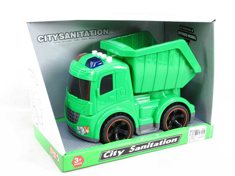 Friction Sanitation Truck W/L_M toys