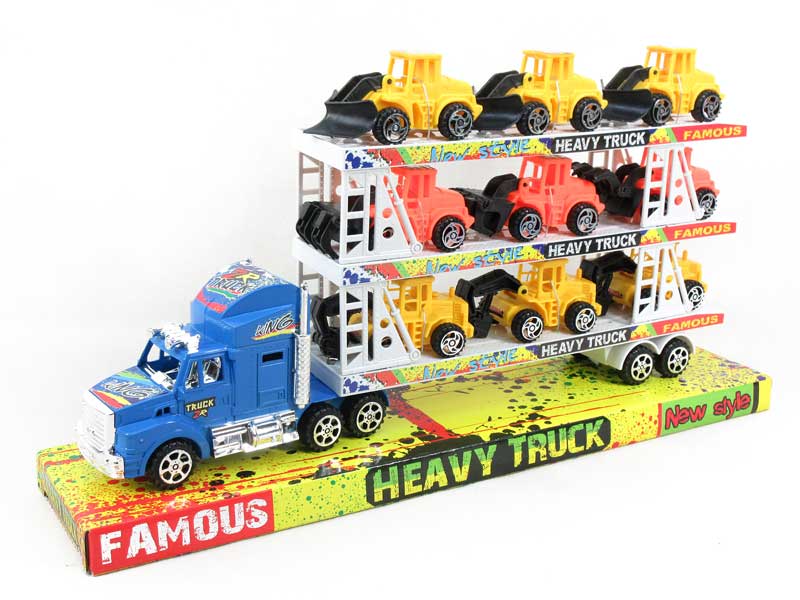 Friction Truck Tow Construct Truck(3C) toys