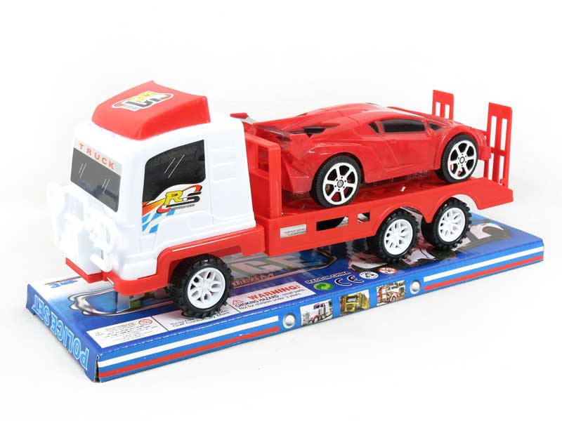 Friction Truck Tow Sports Car toys