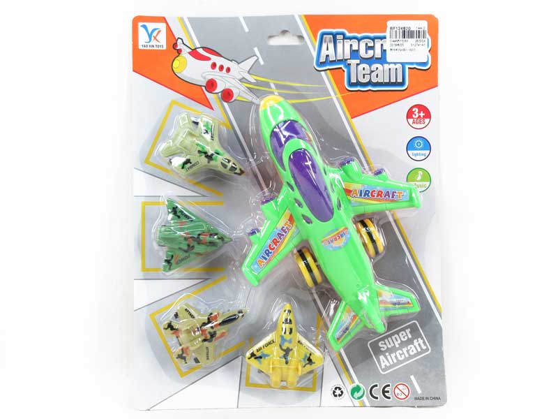Friction Plane W/L_M & Pull Back Plane(5in1) toys