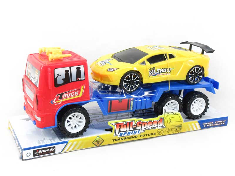 Friction Construction Truck Tow Free Wheel Racing Car(2C) toys