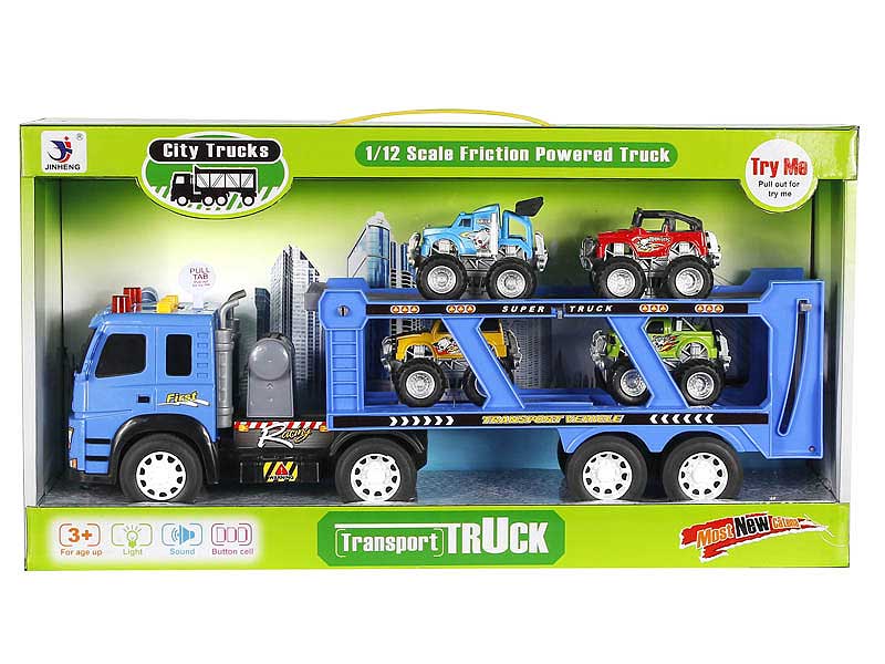 Friction Truck Tow Car W/L_IC toys