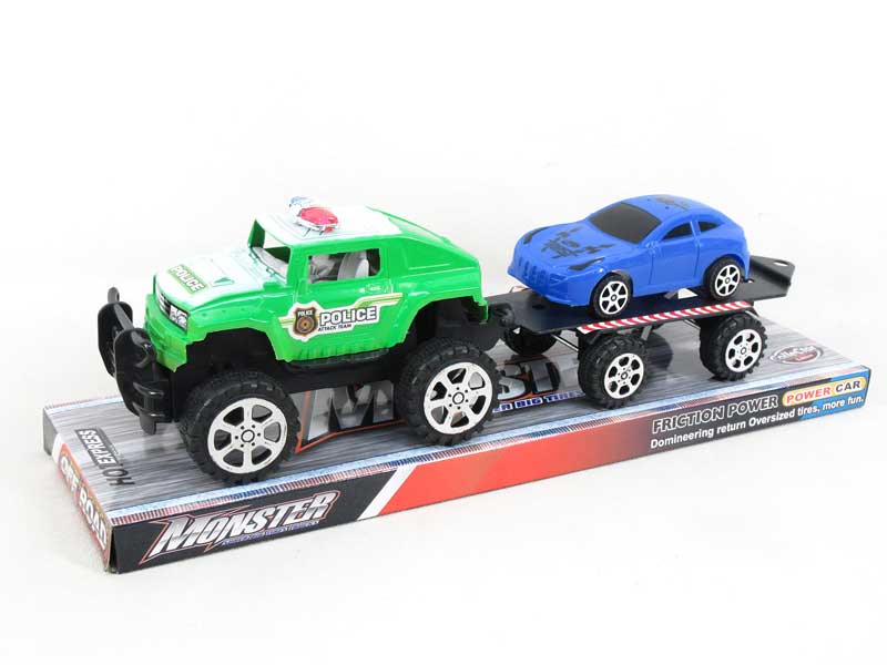 Friction Truck Tow Free Wheel Car(4S4C) toys