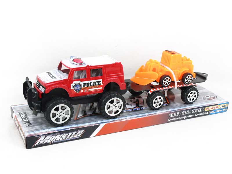 Friction Truck Tow Free Wheel Construction Truck(4S4C) toys