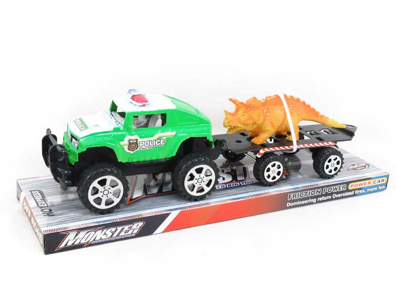 Friction Truck Tow Dinosaur(4S4C) toys