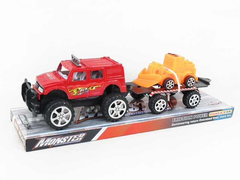 Friction Truck Tow Free Wheel Construction Truck(4S4C) toys