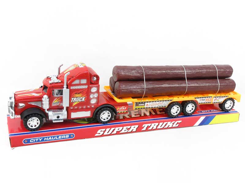 Friction Truck Tow Wood Strip(3C) toys