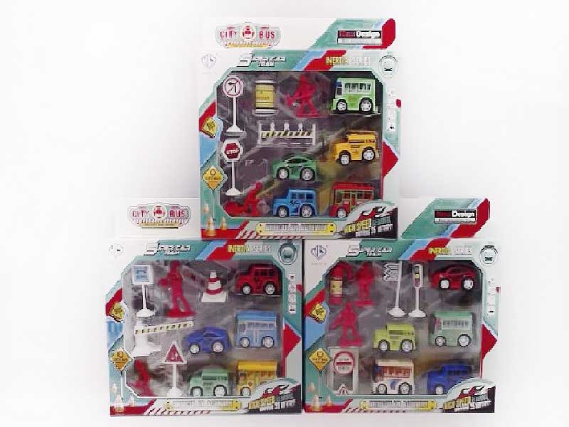 Friction Bus Set(3S) toys