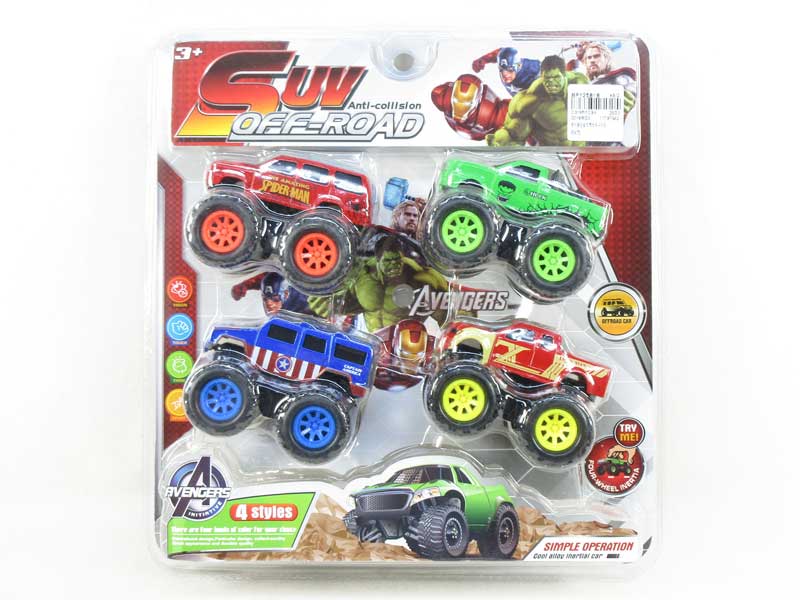 Die Cast Car Friction(4in1) toys