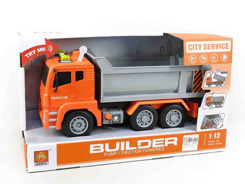 1:12 Friction Construction Truck W/L_S toys