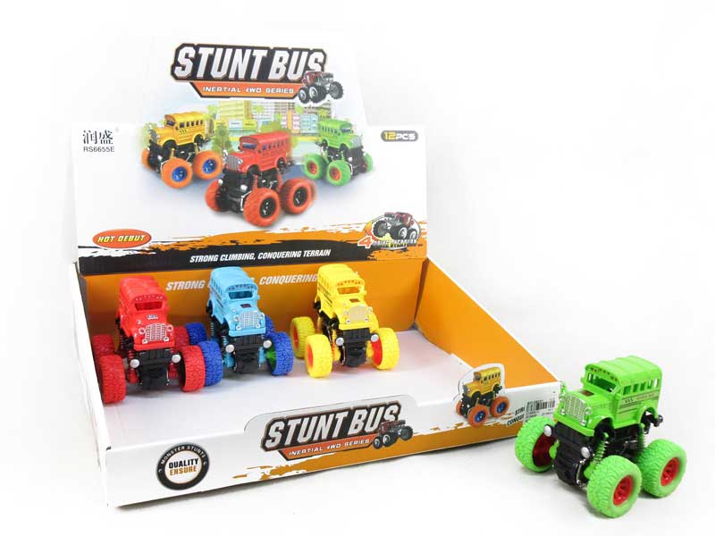 Friction Stunt Bus(12in1) toys