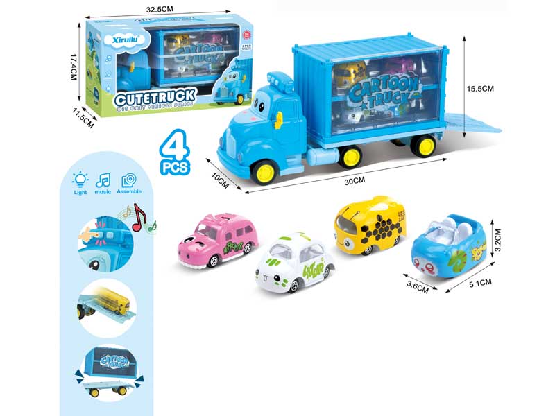 Friction Container Truck Set W/L_M toys
