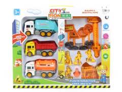 Friction Construction Truck Set(2S)