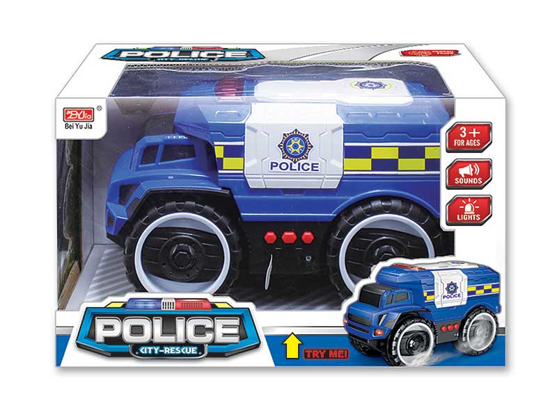 Friction Police Car W/L_S toys