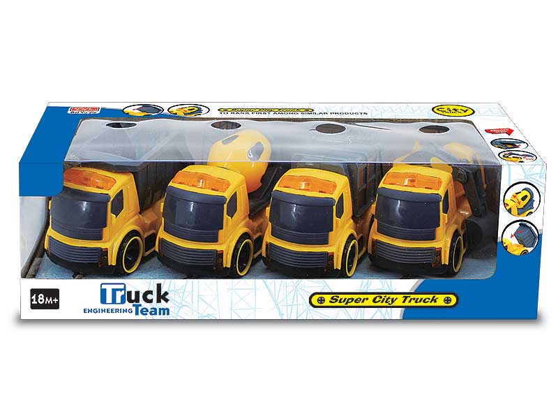 Friction Construction Truck W/L_S(4in1) toys