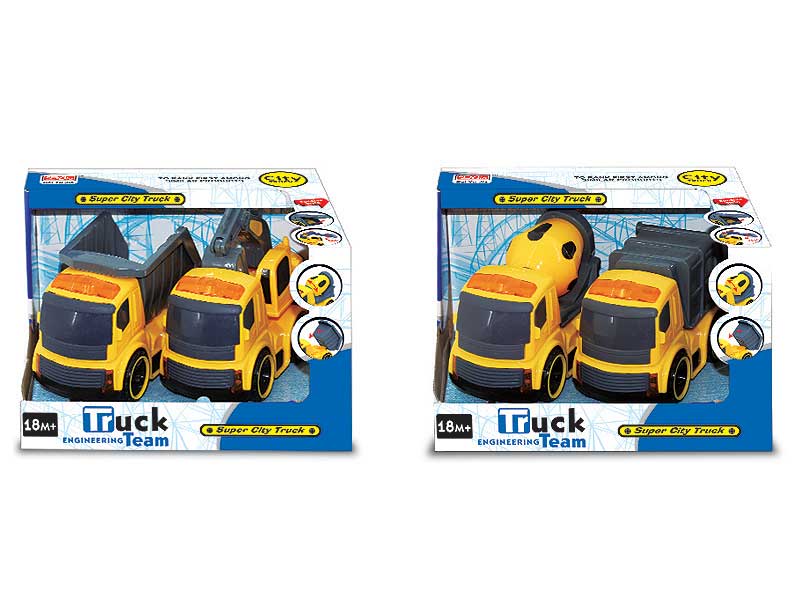 Friction Construction Truck W/L_S(2in1) toys