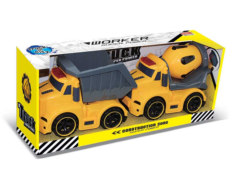 Friction Construction Truck W/L_S(2in1) toys