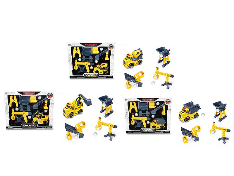 Friction Construction Truck Set W/L_S(3S) toys