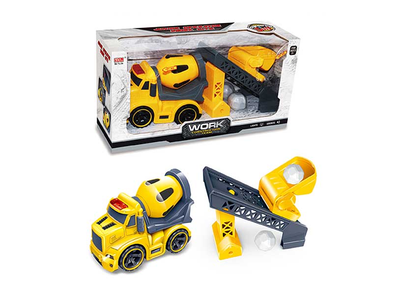 Friction Construction Truck Set W/L_S toys