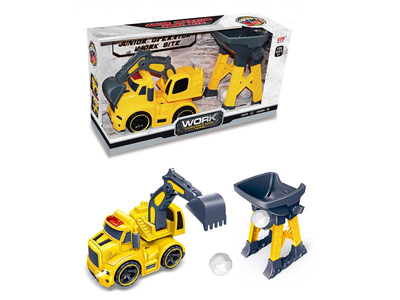 Friction Construction Truck Set W/L_S toys