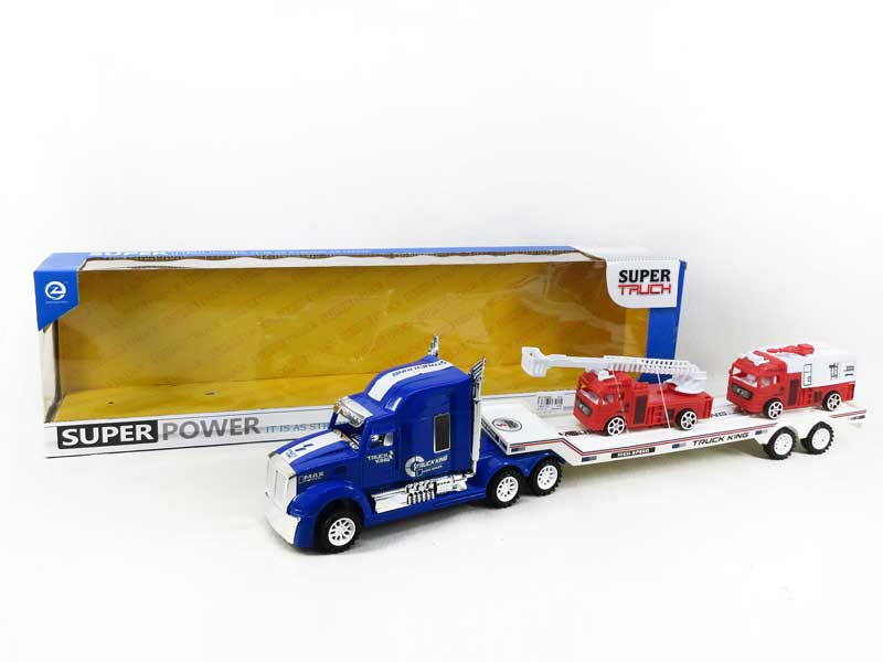 Friction Truck Tow Fire Engine(2C) toys
