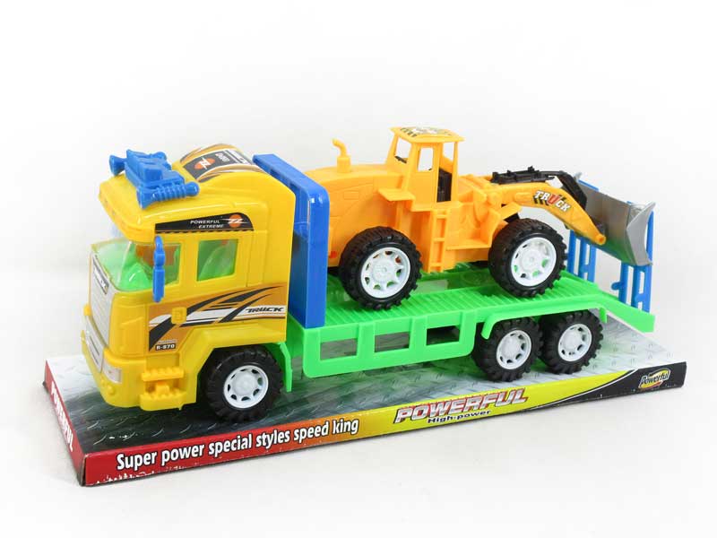 Friction Truck Tow Free Wheel Construction Truck toys