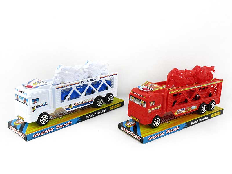 Friction Double Deck Trailer(2S2C) toys