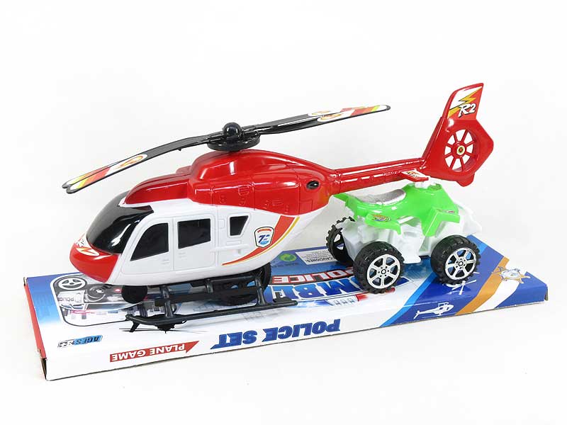 Fricton Helcopter & Free Wheel Motorcycle toys