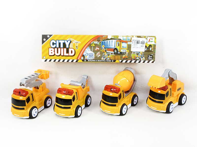Die Cast Construction Truck Friction W/L_M(4in1) toys