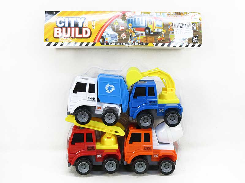 Friction Construction Truck(4in1) toys