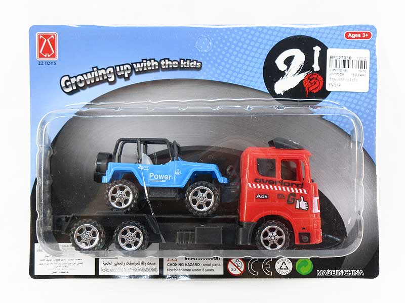Friction Truck Tow Free Wheel Jeep toys