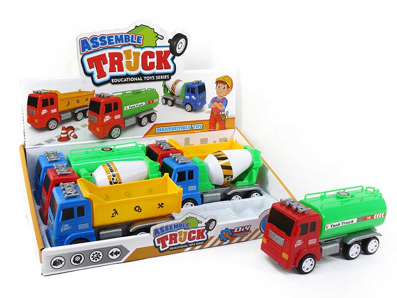 Friction Diy Construction Truck(6in1) toys
