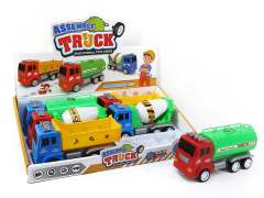 Friction Diy Construction Truck(6in1)