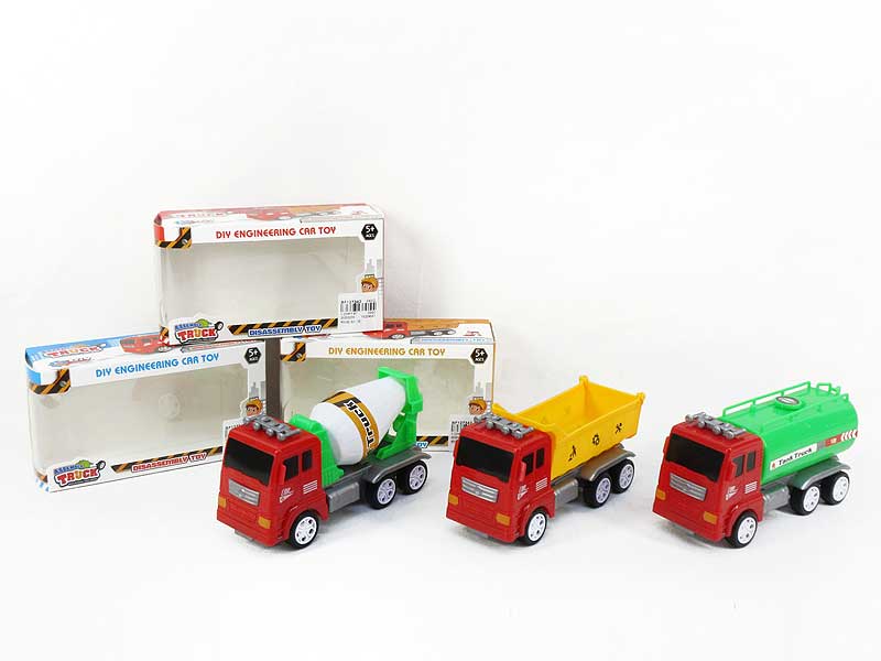 Friction Diy Construction Truck(3S) toys