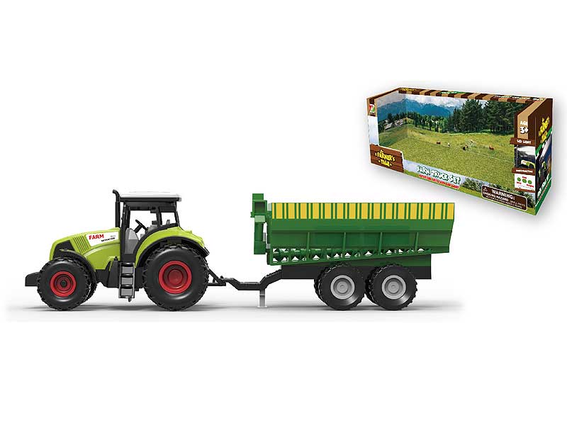 Friction Farmer Truck W/L_S toys