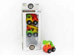 Friction Cartoon Construction Truck(3in1) toys