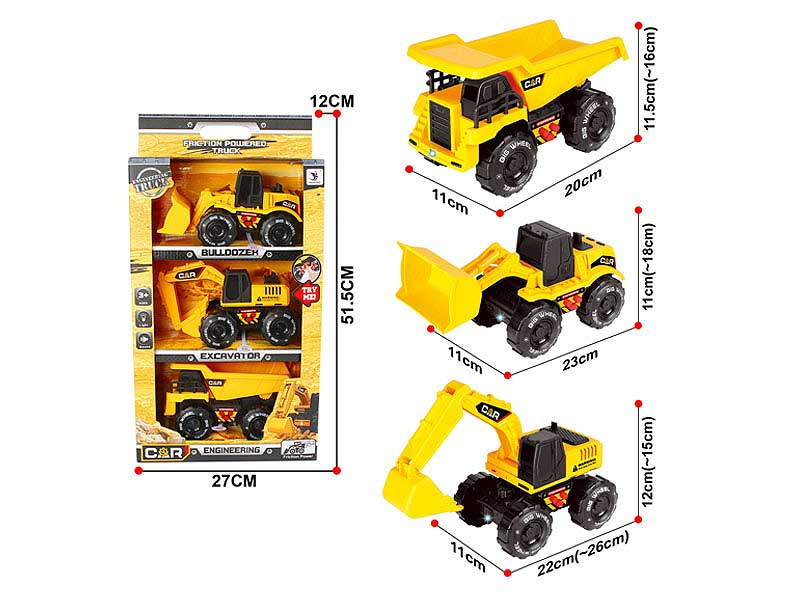 Friction Construction Truck W/L_IC(3in1) toys