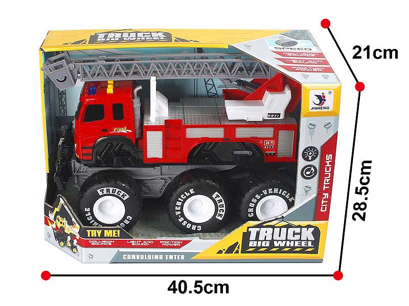 Frction Transforms Fire Engine W/L_IC toys
