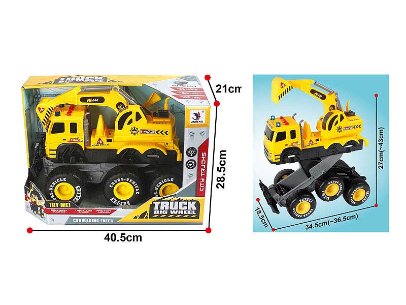 Friction Transforms Construction Truck W/L_IC toys