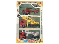 Friction Construction Truck & Airplane(3in1)