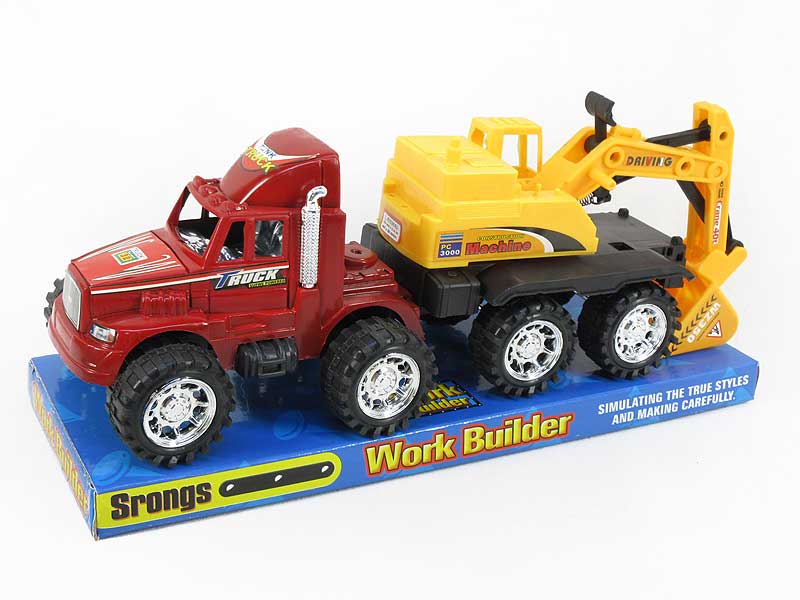 Friction Truck Tow Construction Truck toys