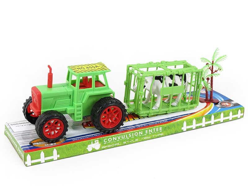 Friction Farmer Tractor Set toys