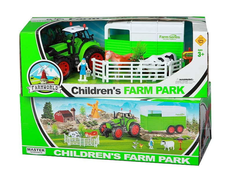 Friction Farm Tractor Set toys