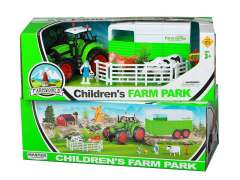 Friction Farm Tractor Set