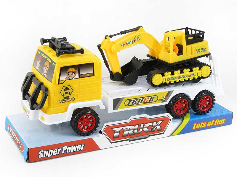 Friction Truck Tow Free Wheel Construction Truck toys