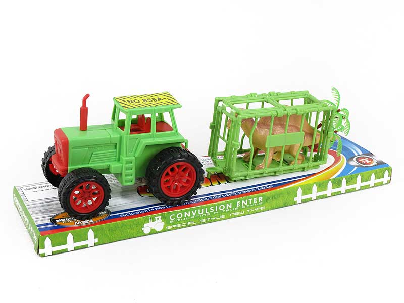 Friction Farmer Tractor Set toys